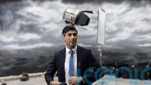 Sunak faces stormy skies as he visits film production school