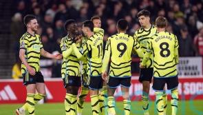 Arsenal cut gap to leaders Liverpool after labouring to win at Nottingham Forest