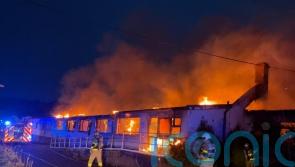 Firefighters tackle blaze at vacant buildings in Co Dublin
