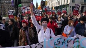 Activists take part in national School Strike for Palestine