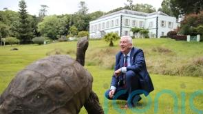 Animal-loving Commons Speaker meets 192-year-old tortoise on St Helena trip
