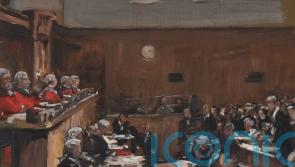 Unseen Lavery courtroom sketch to go under the hammer