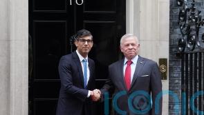 Rishi Sunak welcomes King of Jordan to Downing Street