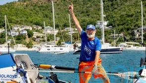 Oldest man to row Atlantic solo reunites with wife after beating own record