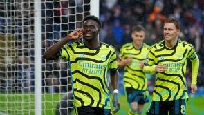 Bukayo Saka at the double as five-star Arsenal hammer Burnley