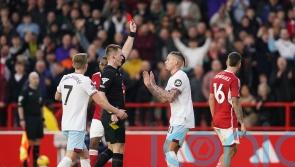 West Ham&rsquo;s Kalvin Phillips hopes red card at Forest marks end of run of bad luck