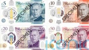 King Charles banknotes to enter circulation on June 5