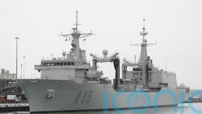 Five Nato warships call in at UK port ahead of largest exercise since Cold War