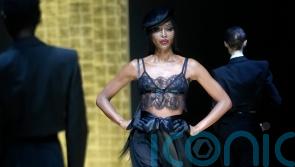 Naomi Campbell looks striking on Dolce & Gabbana runway at Milan Fashion Week