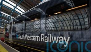 Major rail line blocked after train hits object