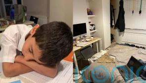 Parents fear son, 8, could have died when bedroom ceiling caved in after ‘cowboy builders’ took £67,000 and disappeared