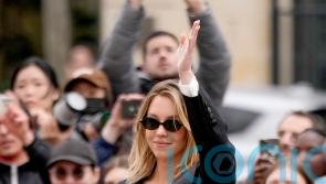 Sydney Sweeney sits front row as Kristin Scott Thomas makes surprise catwalk debut