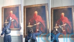 Pro-Palestine activist defaces portrait of politician who paved way for Israel