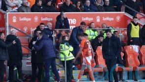 Jordan Rhodes sees red as 10-man Blackpool hold leaders Portsmouth to stalemate