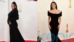 Vanessa Hudgens and Eva Longoria set an early all-black trend at the Oscars