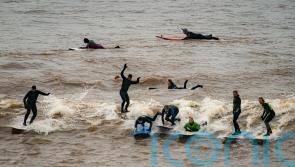 Surfers ride first five-star Severn Bore of 2024