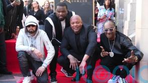 Hip-hop stars Eminem, 50 Cent and Snoop Dogg reunite with Dr Dre in Los Angeles
