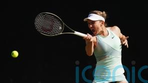 Simona Halep beaten despite strong start in first match back from doping ban