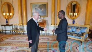 King welcomes top Tanzanian and Singaporean diplomats to Buckingham Palace