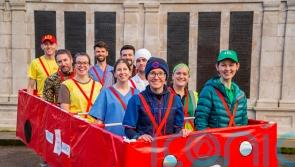 Breast cancer survivor to run London Marathon in 10-person red bus costume