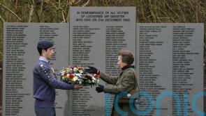 Princess Royal lays wreath in remembrance of those killed in Lockerbie bombing