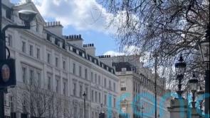 Electric rickshaw destroyed after bursting into flames near Buckingham Palace