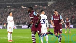 Tottenham pegged back by West Ham as Kurt Zouma nets equaliser
