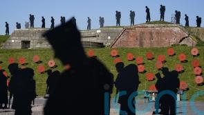 Giant silhouettes of D-Day fallen head to Normandy for 80th anniversary
