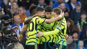 Arsenal back on top with commanding win over Brighton