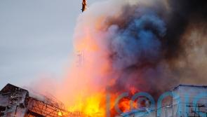 Fire rages through historic Stock Exchange in Copenhagen