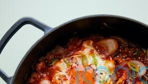Ed Smith’s kimchi and gochujang skillet eggs recipe