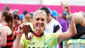 Jenni Falconer says foot was bleeding and mangled after London Marathon