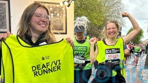 Deafblind student whose sight and hearing is deteriorating completes London Marathon ahead of historic Everest climb