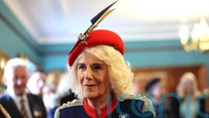 Queen says father would be ‘so pleased’ on visit to regiment as Colonel-in-Chief