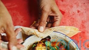 Georgina Hayden’s grilled halloumi with apricots recipe