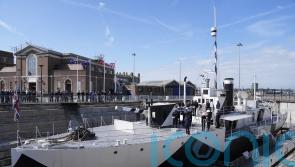 Navies commemorate Anzac Day on board last remaining ship of Gallipoli campaign