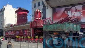 Moulin Rouge windmill sails collapse overnight