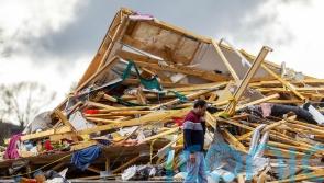 Residents sift through rubble after tornadoes demolish homes