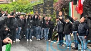 Dozens give fascist salute on anniversary of Mussolini’s execution