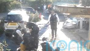 Dramatic footage shows suspect being tasered following Hainault stabbings