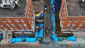 Makeshift asylum seeker encampment removed from Dublin city centre