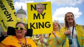 Republican protesters hold demonstration on King’s coronation anniversary