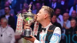 Kyren Wilson survives Jak Jones fightback to win world snooker title at Crucible