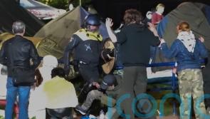 Arrests in Amsterdam as police break up pro-Palestinian camp at university