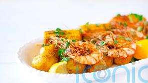Air fryer Cajun prawns recipe