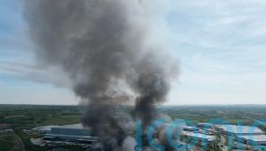 Cannock businesses evacuated as fire engulfs parcel centre on industrial estate