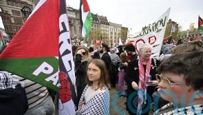 Greta Thunberg joins pro-Palestine protests in Malmo