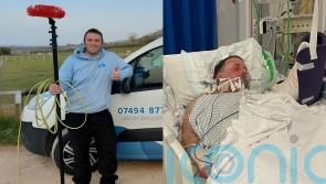 Window cleaner loses arm after 33,000-volt shock from powerline blasts him out of boots and 7ft across garden