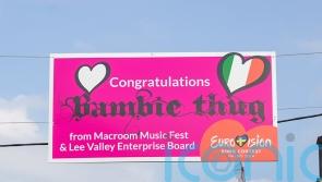 Bambie Thug’s home town show their support on Ireland’s return to Eurovision final