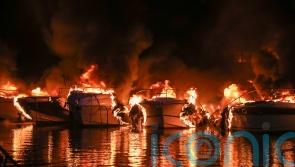 Fire at a marina in Croatia destroys 22 boats but no injuries reported